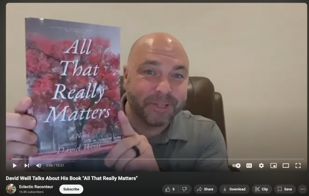 David Weill Talks about his book "All that really matters"